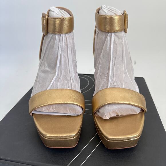 27 EDIT by NATURALIZER New in Box Jaselle Platform Sandal in Gold // 11 - Picture 6 of 12